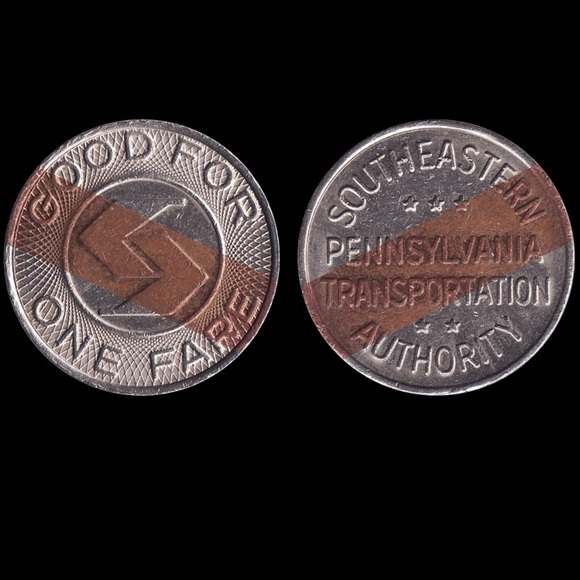 Tokens Coins Sealed Bag Of 2 Southeastern Pennsylvania Transportation Authority - Picture 6 of 12